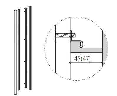 サイドスペーサーセット(幅広W47片側)/MP3-LB