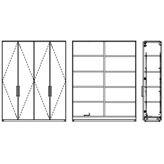 棚セット4枚扉／MP3-□□□□AA